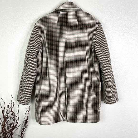 MADEWELL Padded Double Breasted Oversized Jacket in Plaid - Picture 6 of 9